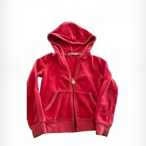 Juicy couture velour track sweater hoodie Y2K